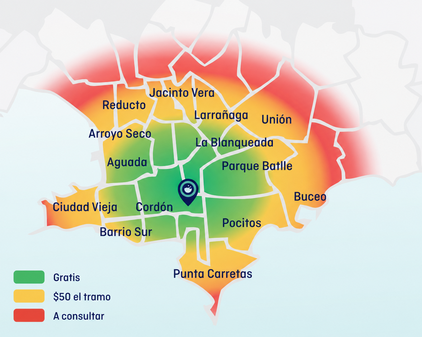 Mapa de cobertura de Ropamía
